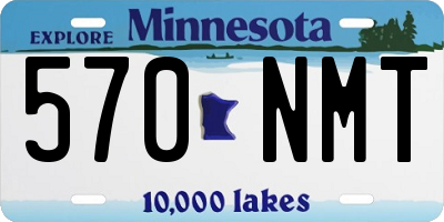 MN license plate 570NMT