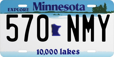 MN license plate 570NMY