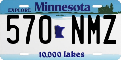 MN license plate 570NMZ
