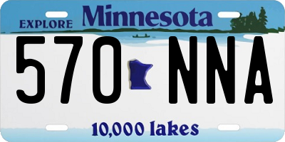 MN license plate 570NNA