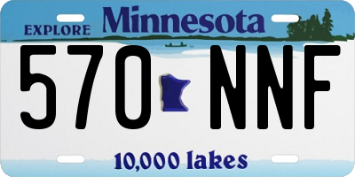 MN license plate 570NNF
