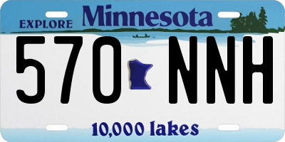 MN license plate 570NNH