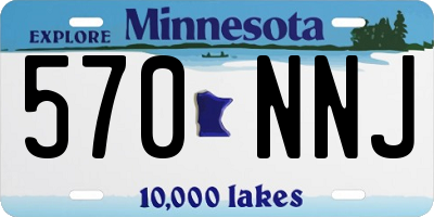 MN license plate 570NNJ