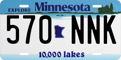MN license plate 570NNK