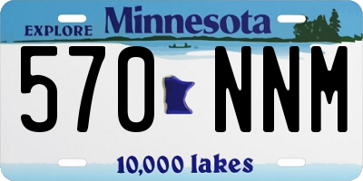 MN license plate 570NNM
