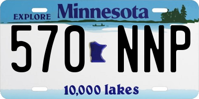 MN license plate 570NNP