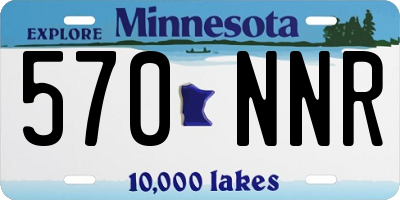 MN license plate 570NNR