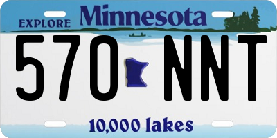 MN license plate 570NNT