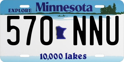 MN license plate 570NNU