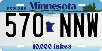 MN license plate 570NNW