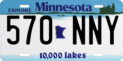 MN license plate 570NNY