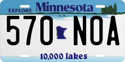 MN license plate 570NOA
