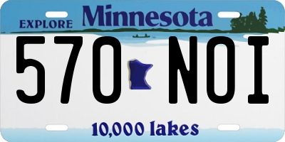 MN license plate 570NOI
