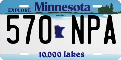 MN license plate 570NPA