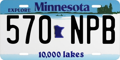 MN license plate 570NPB