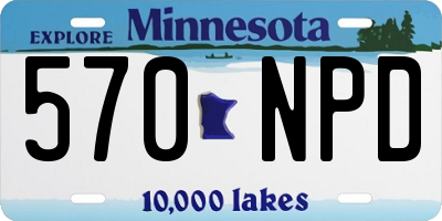 MN license plate 570NPD
