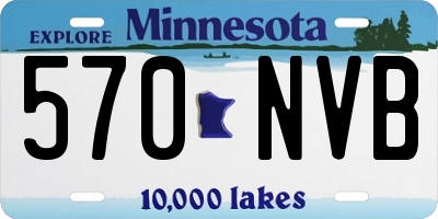 MN license plate 570NVB