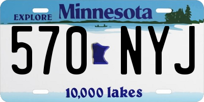 MN license plate 570NYJ