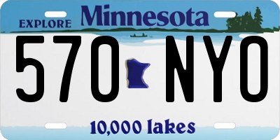 MN license plate 570NYO