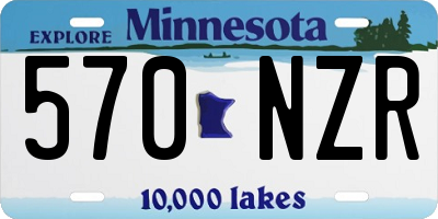 MN license plate 570NZR