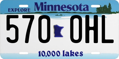 MN license plate 570OHL