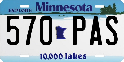 MN license plate 570PAS
