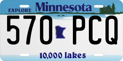 MN license plate 570PCQ