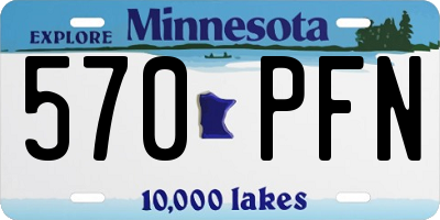 MN license plate 570PFN