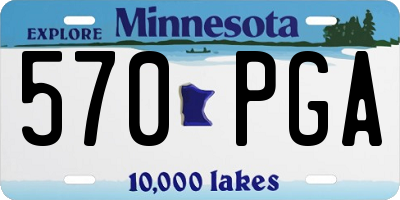 MN license plate 570PGA