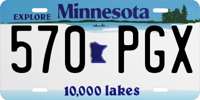 MN license plate 570PGX