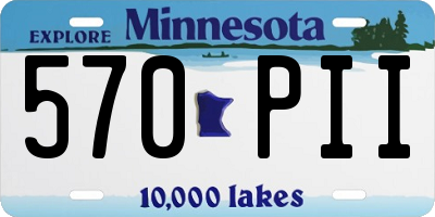 MN license plate 570PII