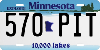 MN license plate 570PIT