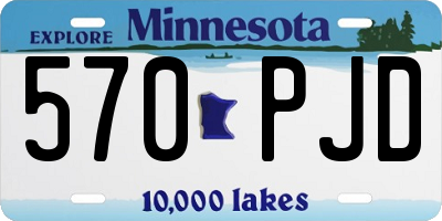 MN license plate 570PJD