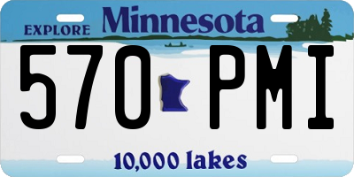 MN license plate 570PMI
