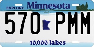 MN license plate 570PMM