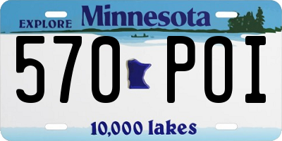 MN license plate 570POI