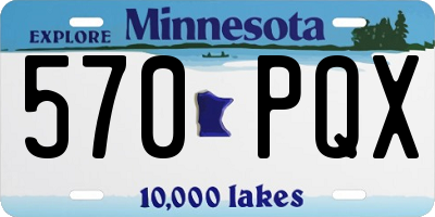MN license plate 570PQX