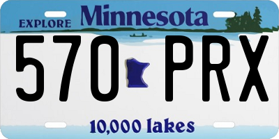 MN license plate 570PRX