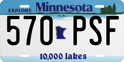 MN license plate 570PSF