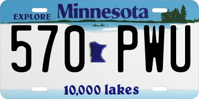 MN license plate 570PWU