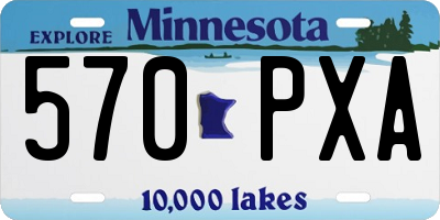 MN license plate 570PXA