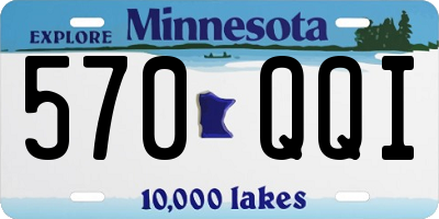 MN license plate 570QQI