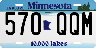 MN license plate 570QQM