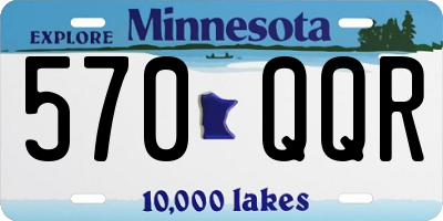 MN license plate 570QQR