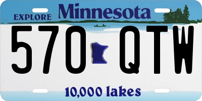 MN license plate 570QTW