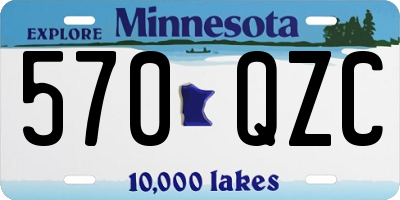 MN license plate 570QZC