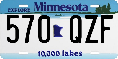 MN license plate 570QZF
