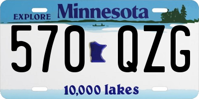 MN license plate 570QZG