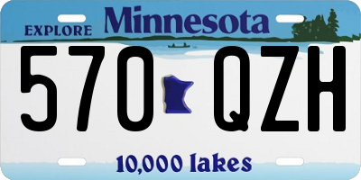 MN license plate 570QZH