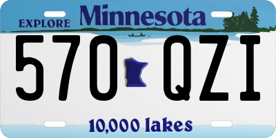 MN license plate 570QZI